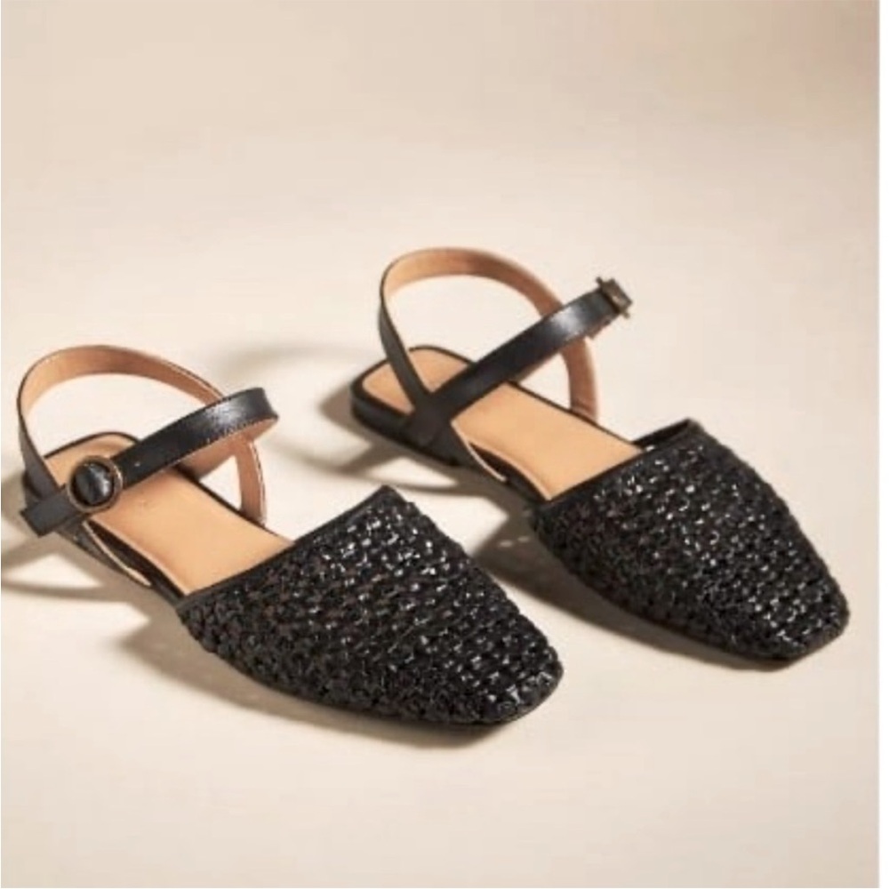 Anthropologie Pilcro Woven Mule Maryjane